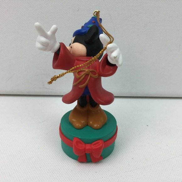 Vtg Groiler Fantasia Mickey Christmas Ornament Disney Sorcerer's Apprentice - Picture 3 of 12